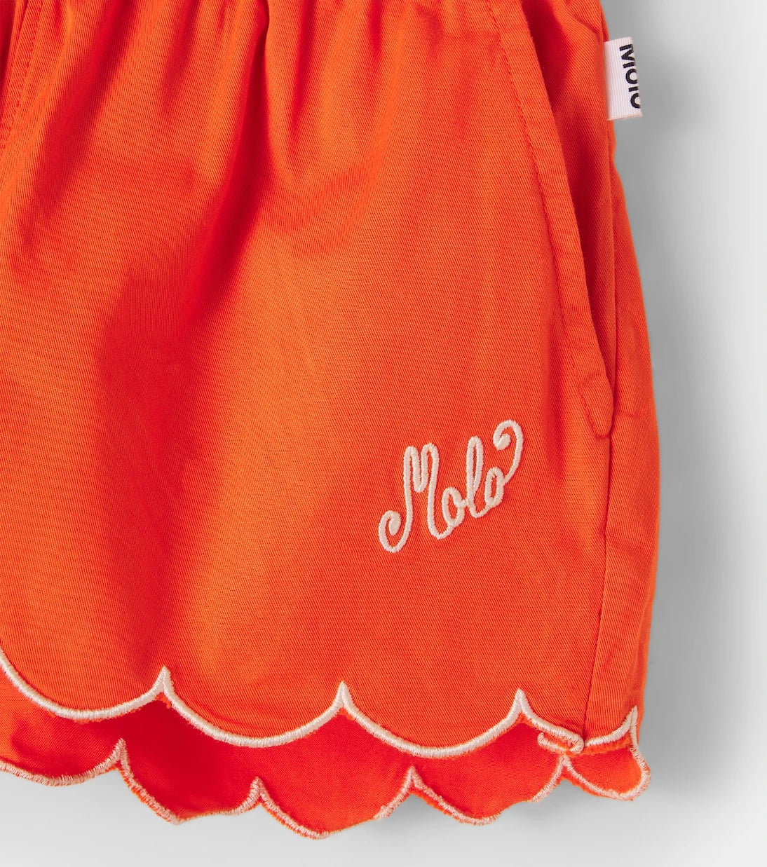 Molo - Addie scalloped cotton shorts