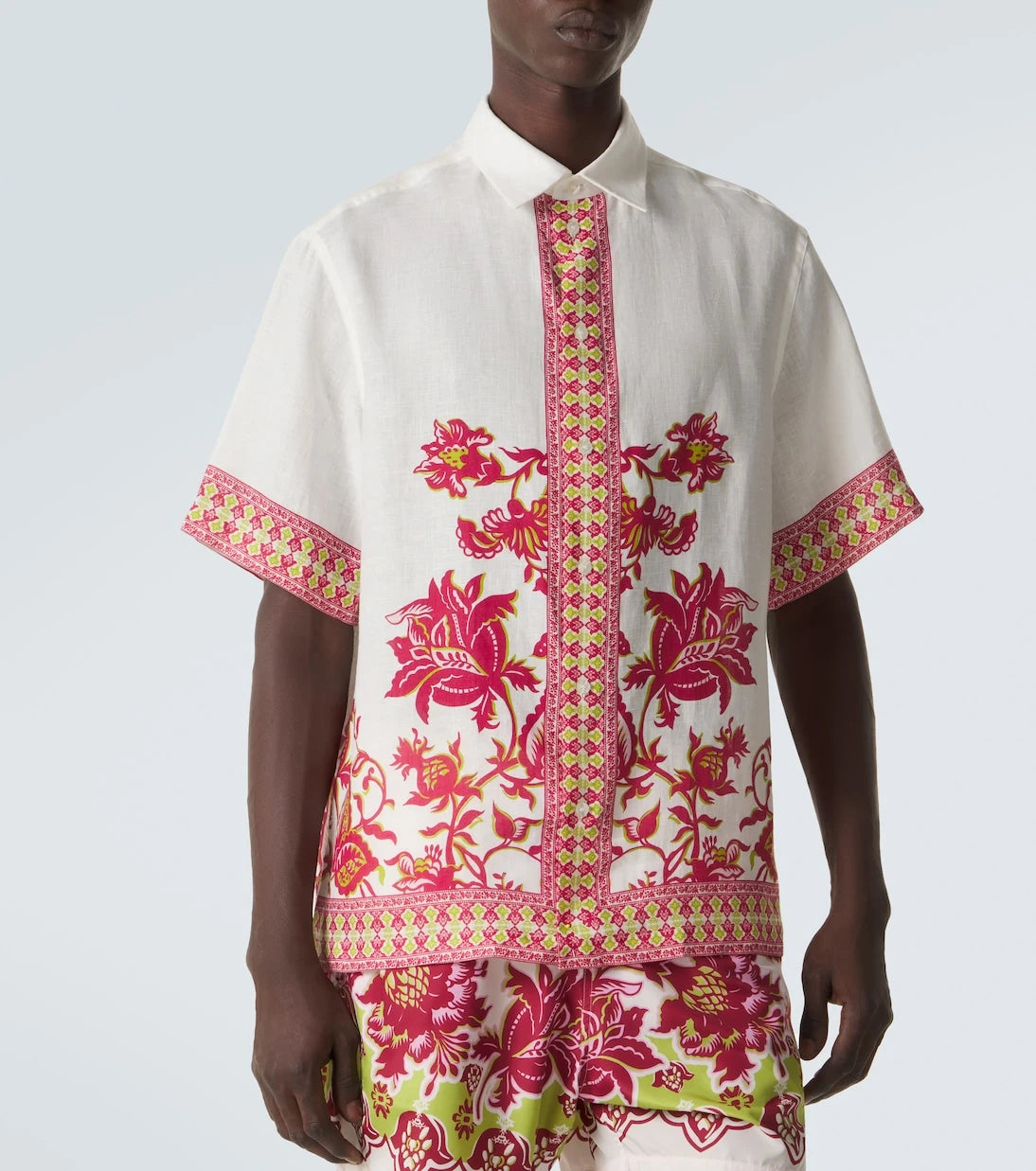 Etro - Floral linen shirt