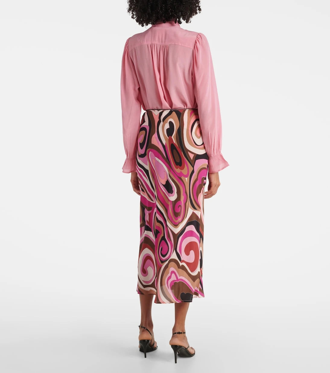 Rixo - Ardith silk maxi skirt