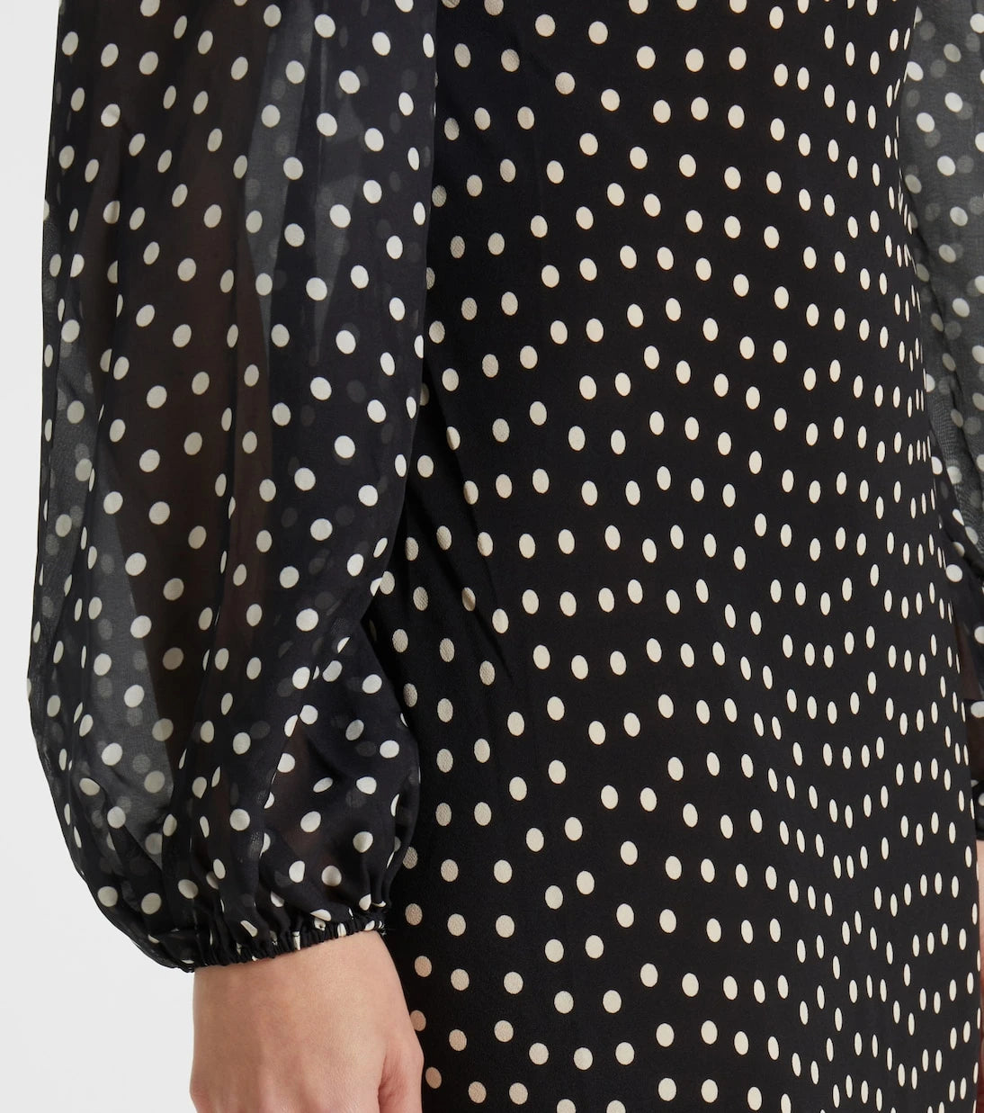 Rixo - Ivy polka-dot silk maxi dress