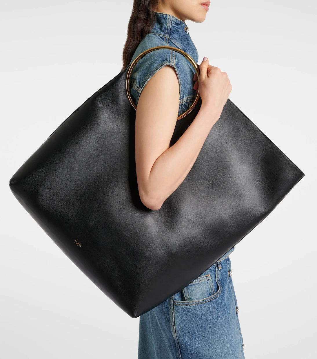 Alaïa - Ring XL leather tote bag