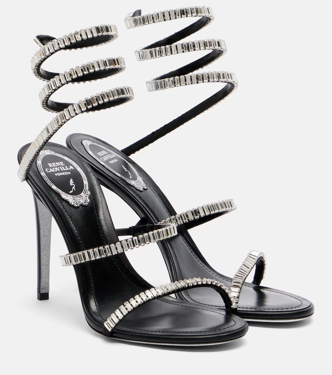 Rene Caovilla - Cleo Spark embellished leather sandals