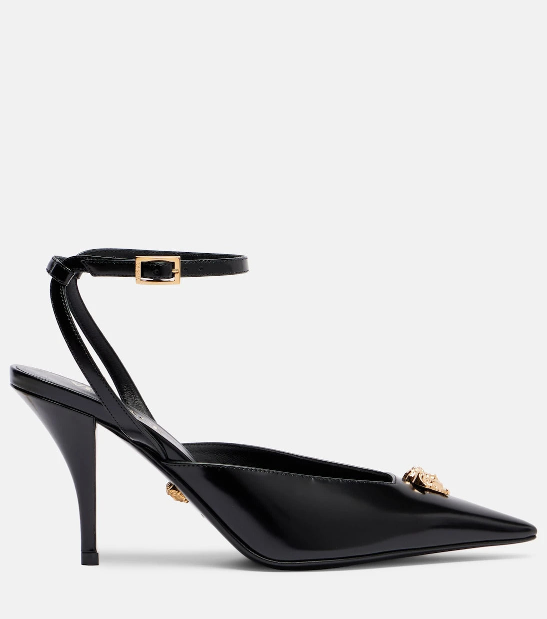 Versace - La Medusa 85 leather pumps