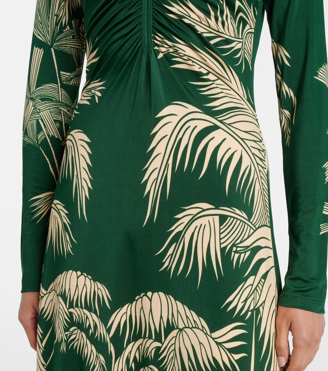 Johanna Ortiz - Printed ruched jersey midi dress
