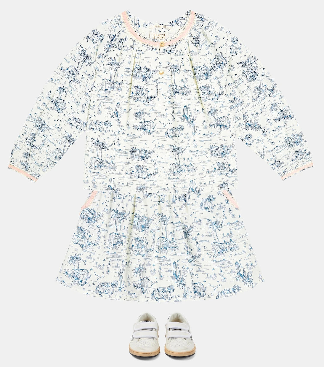 Scotch & Soda Kids - Printed cotton skirt