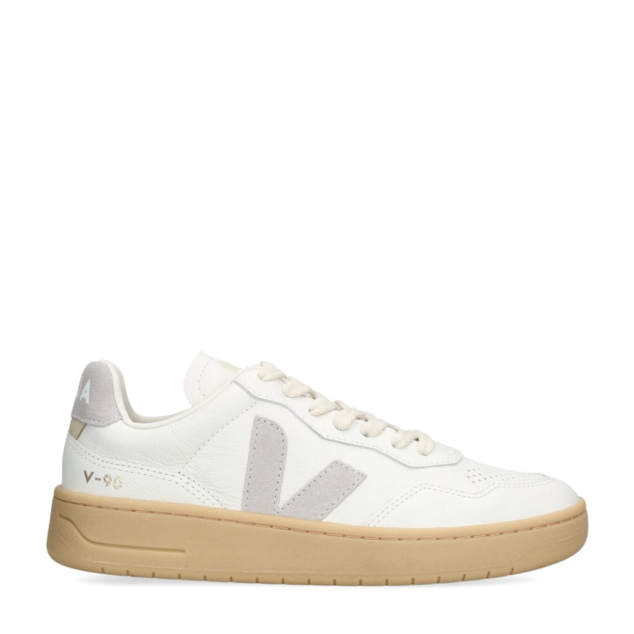 Veja Grey Leather V-90 Sneakers