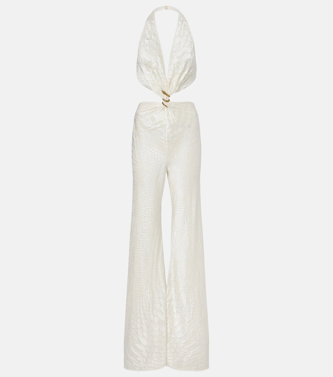 Roberto Cavalli - Embellished halterneck jumpsuit