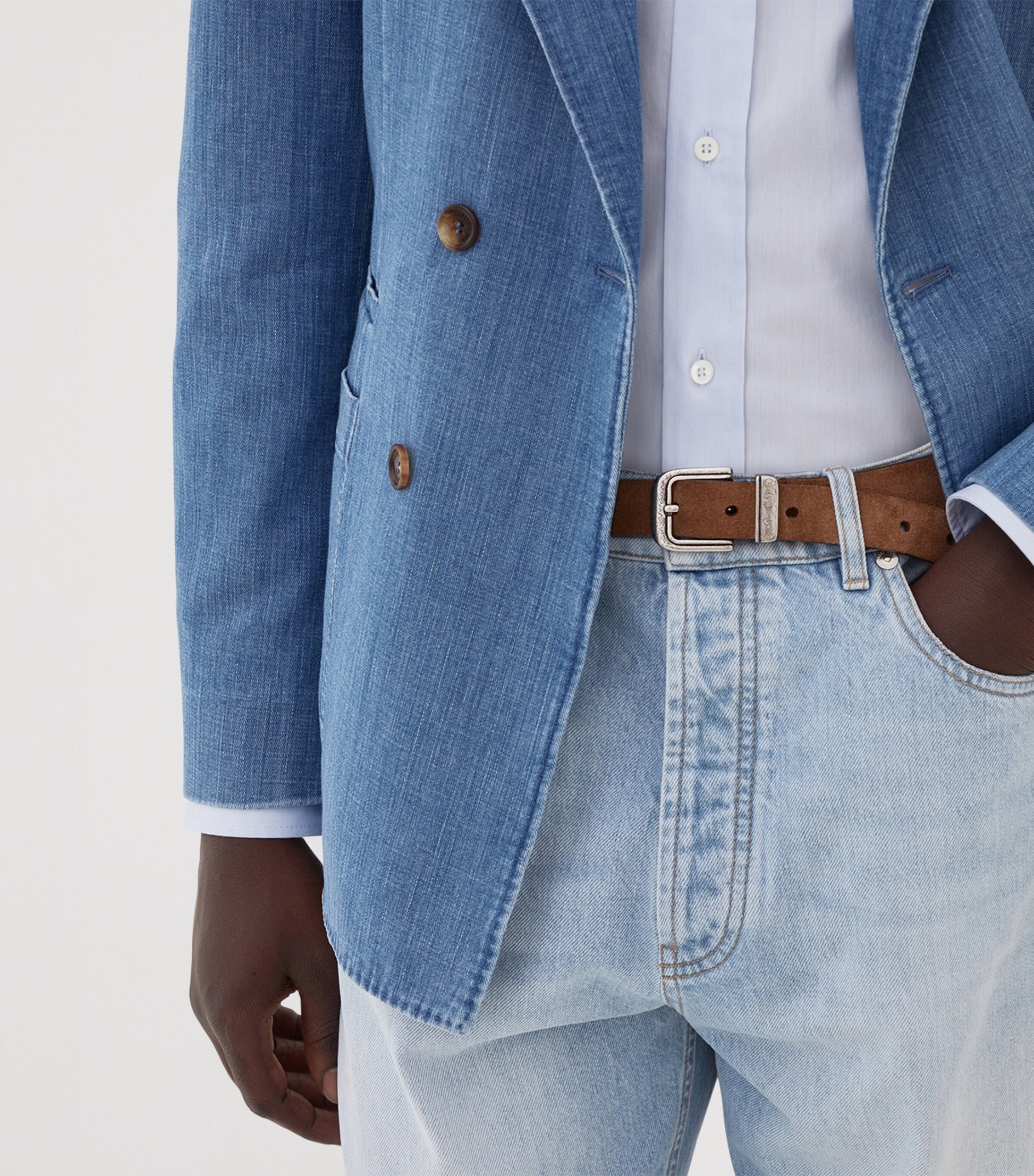 Reversed Calfskin Belt