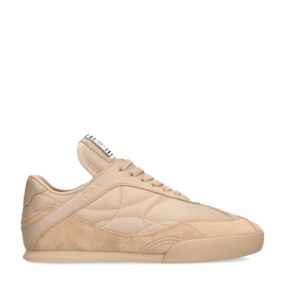 Chloé White Leather Kick Low-Top Sneakers