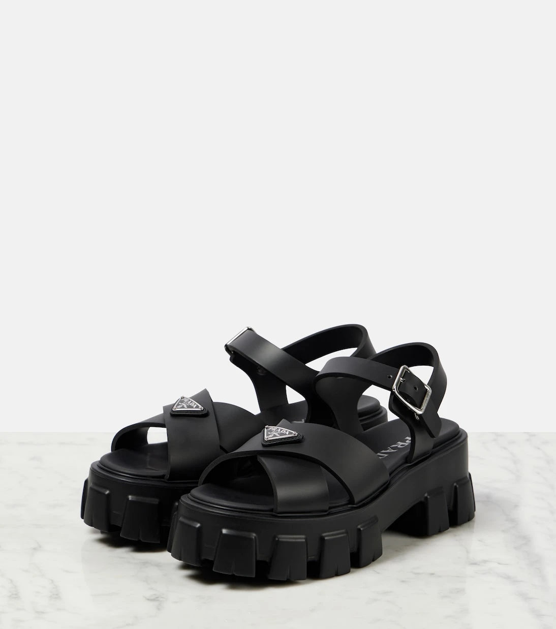 Prada - Monolith platform sandals