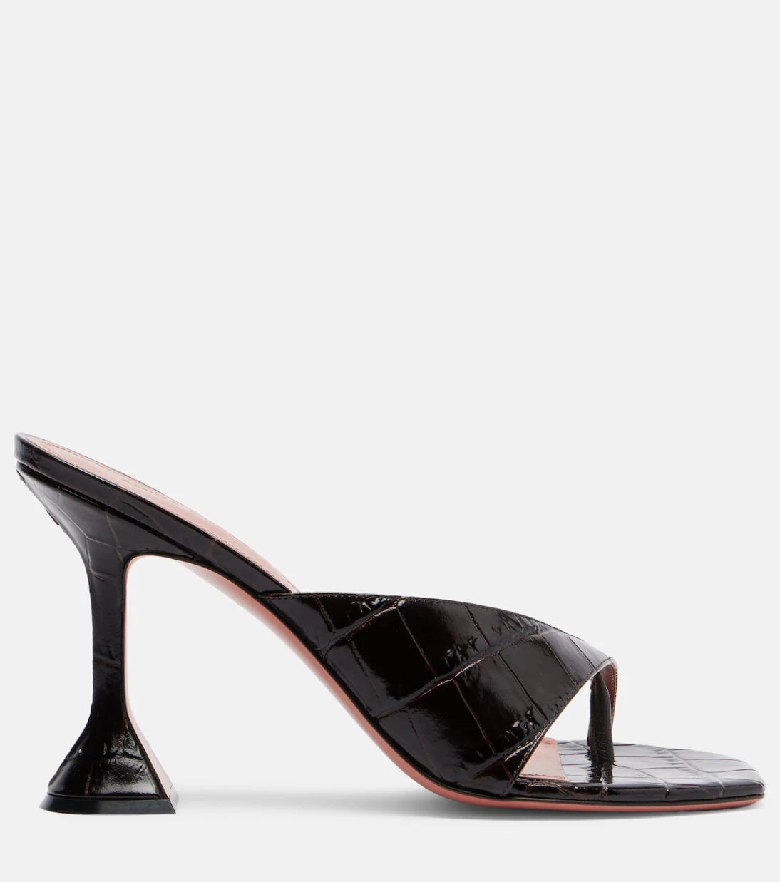 Amina Muaddi - Shiona croc-effect leather mules
