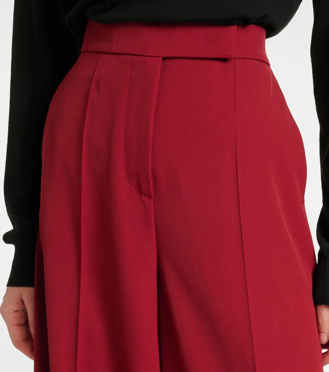 Max Mara - Ninfa virgin wool gabardine palazzo pants