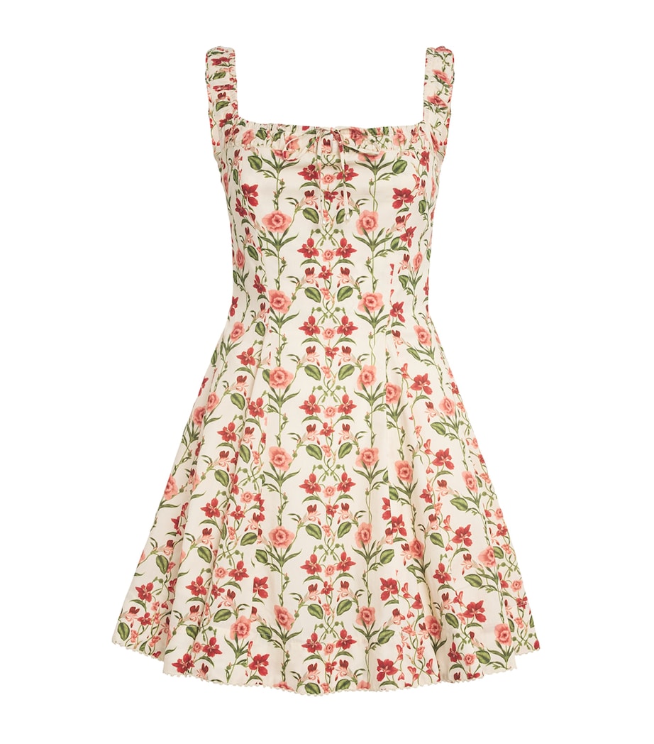 Multi Cotton Floral Mini Dress