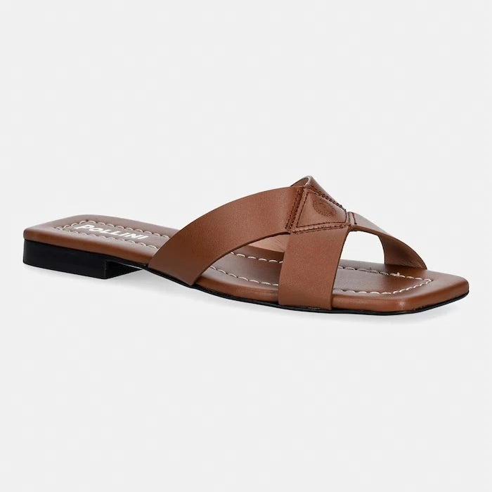 Pollini чехли дамски от кожа