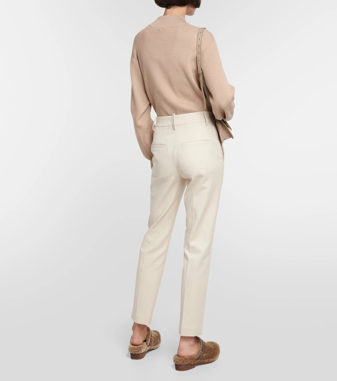 Brunello Cucinelli - Cotton-blend slim pants