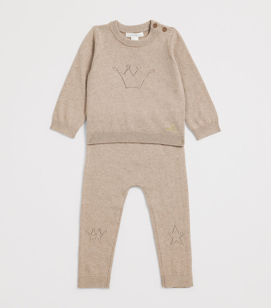 Marie-Chantal Crown Sweater and Sweatpants Set (3-24 Months)