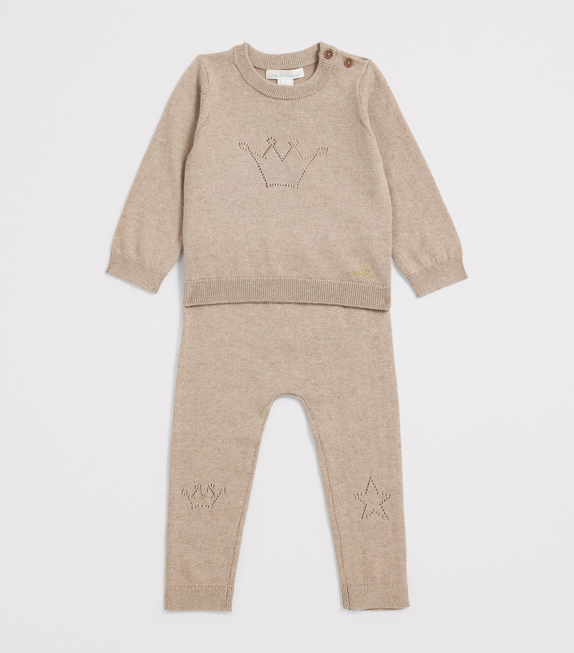 Marie-Chantal Crown Sweater and Sweatpants Set (3-24 Months)