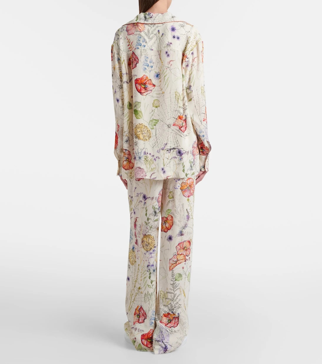 McQueen - Meadow floral palazzo pants