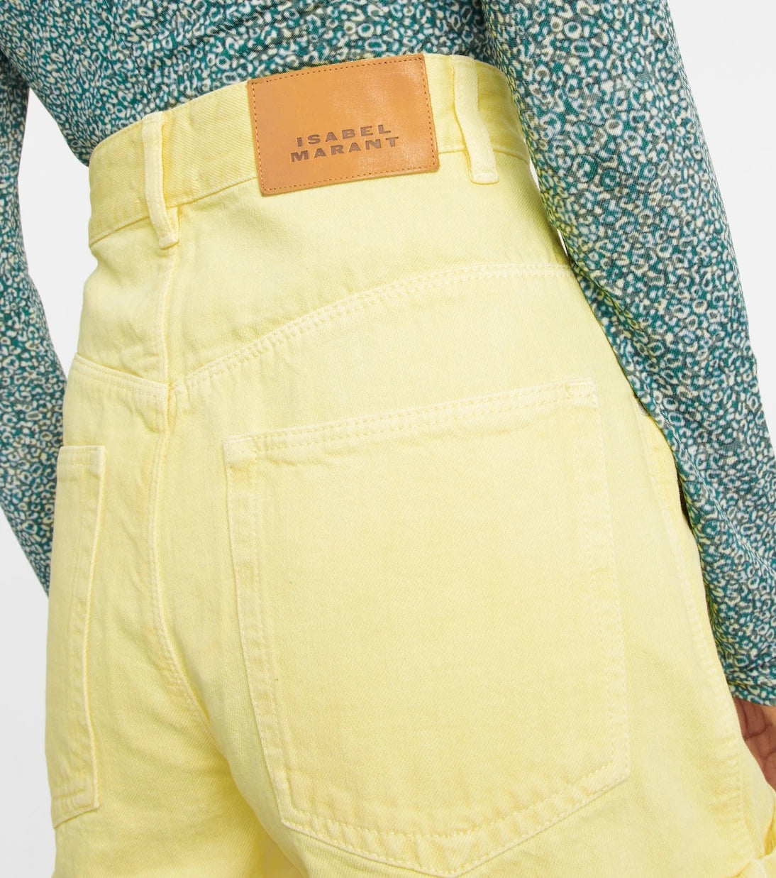 Isabel Marant - Vetanio high-rise denim shorts