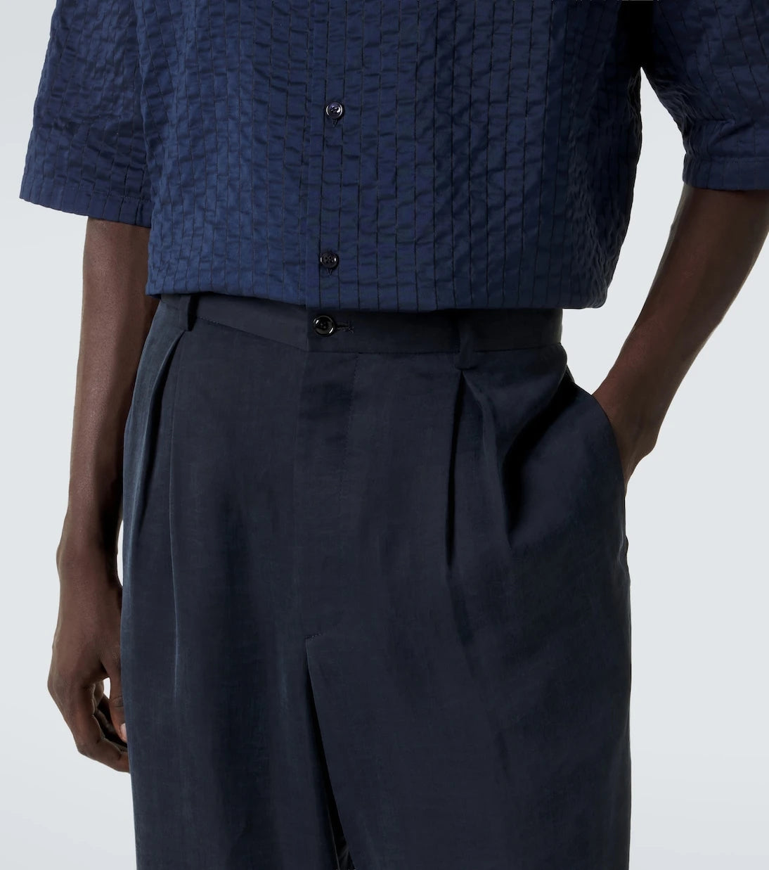 Giorgio Armani - Pleated satin wide-leg pants