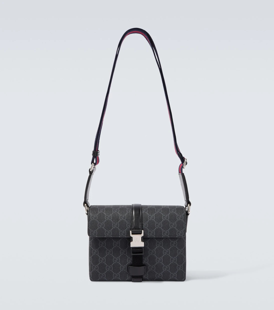 Gucci - GG Mini leather-trimmed crossbody bag
