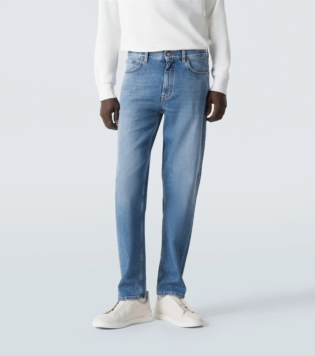Zegna - High-rise straight jeans