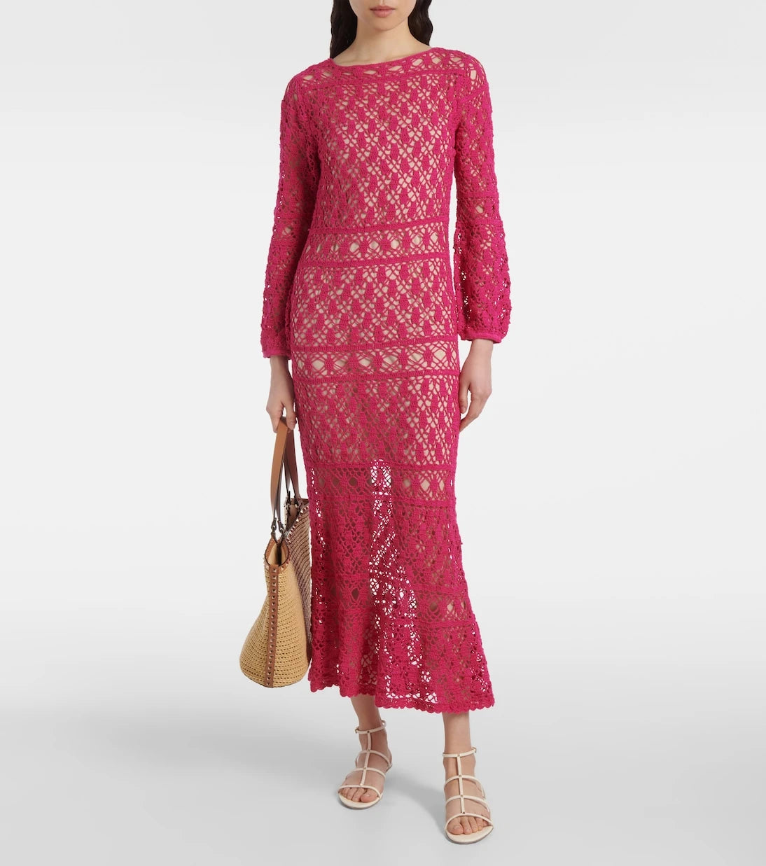 Anna Kosturova - Jennifer cotton crochet maxi dress