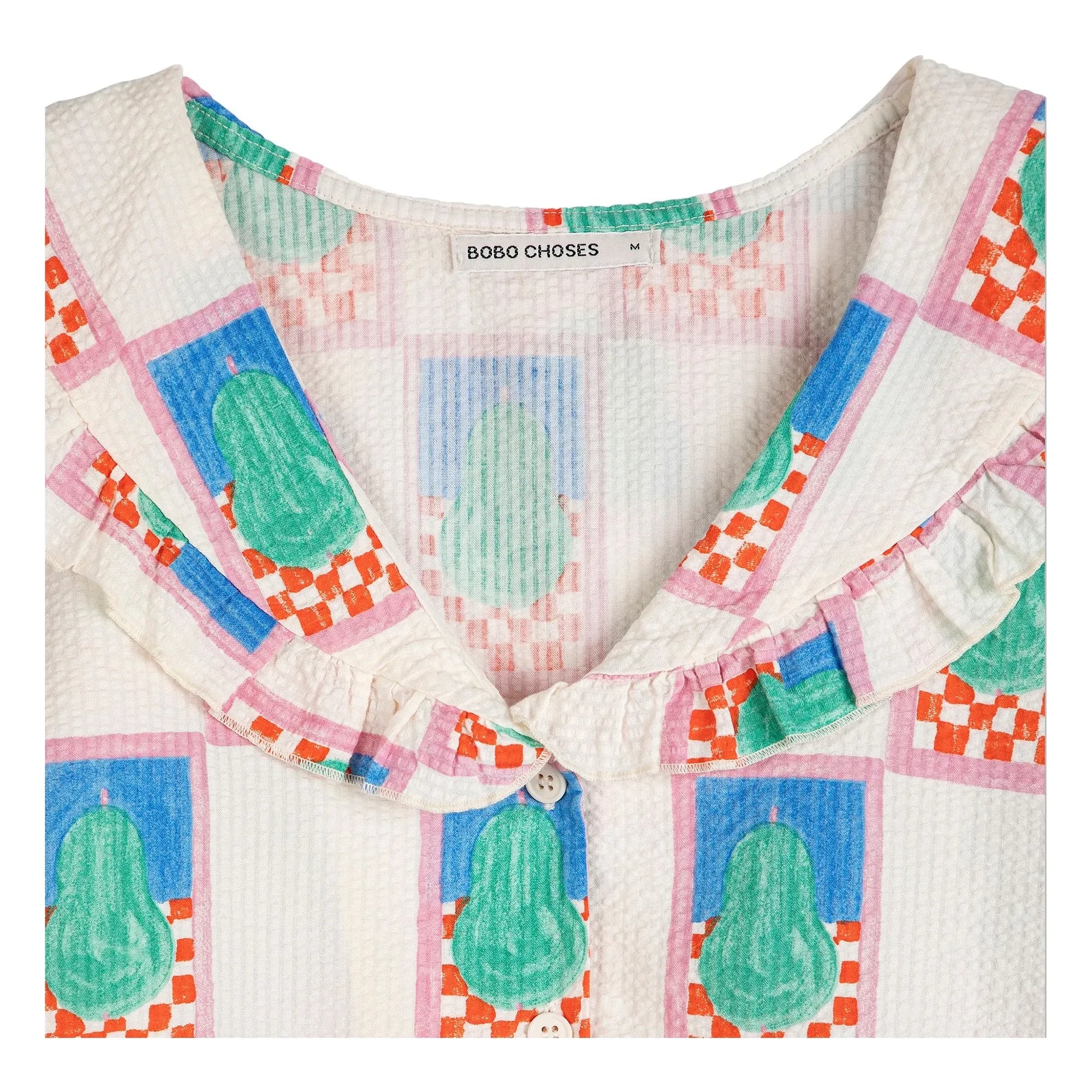 Bobo Choses - Pear Cotton Shirt | Cream