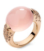 Rose Gold, Diamond and Rose Quartz Iconica Ring