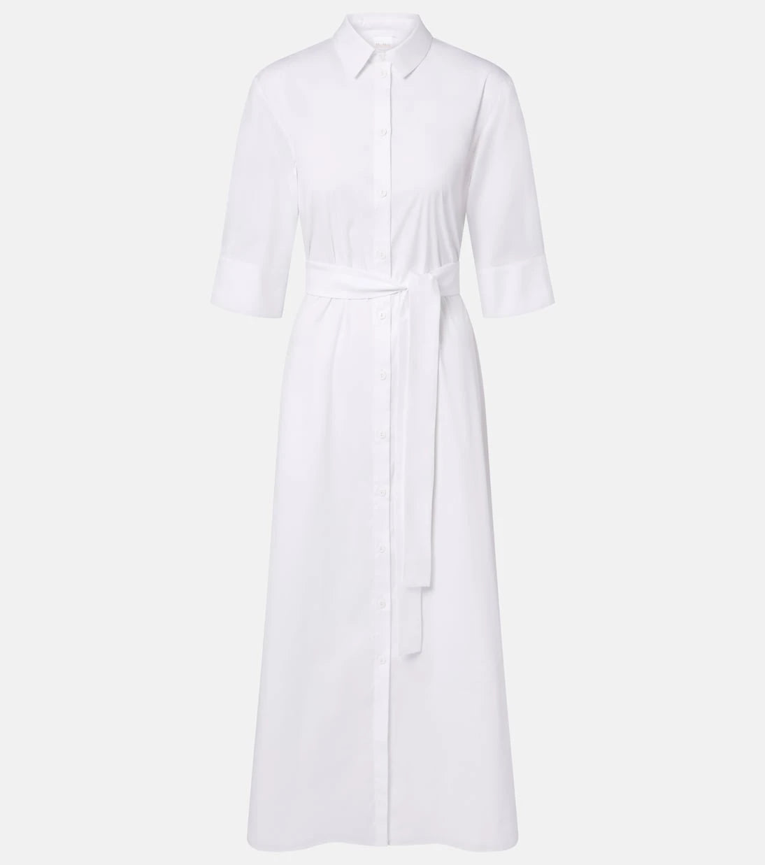 Max Mara - Cognac cotton-blend midi dress