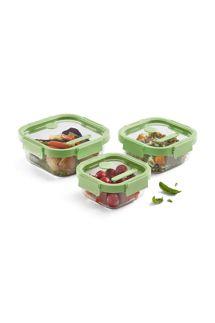 Kapaklı Saklama Kabı Seti Lekue 1100 / 800 / 520 ml (3 Parça)