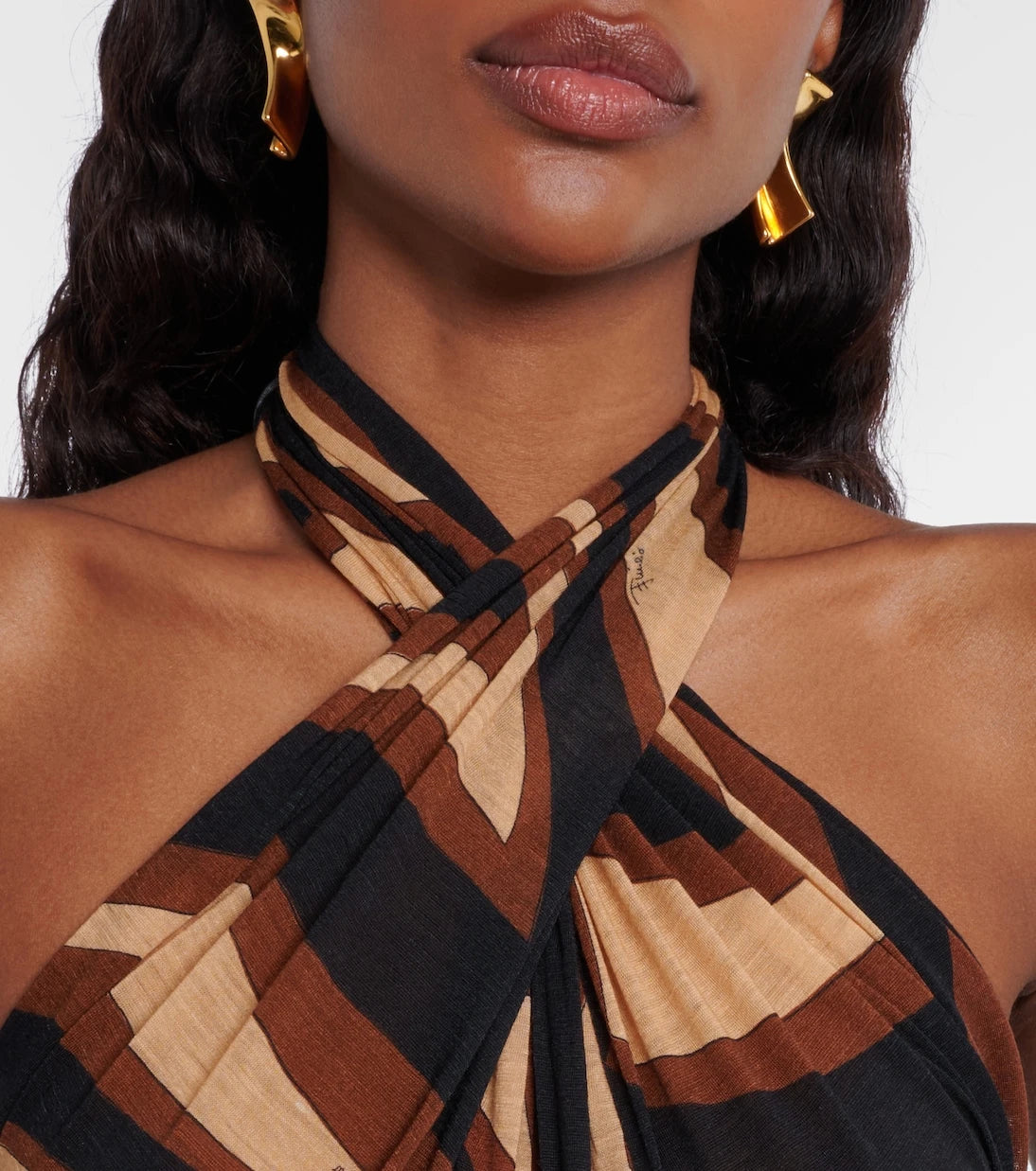 Pucci - Printed wool-blend cocktail dress
