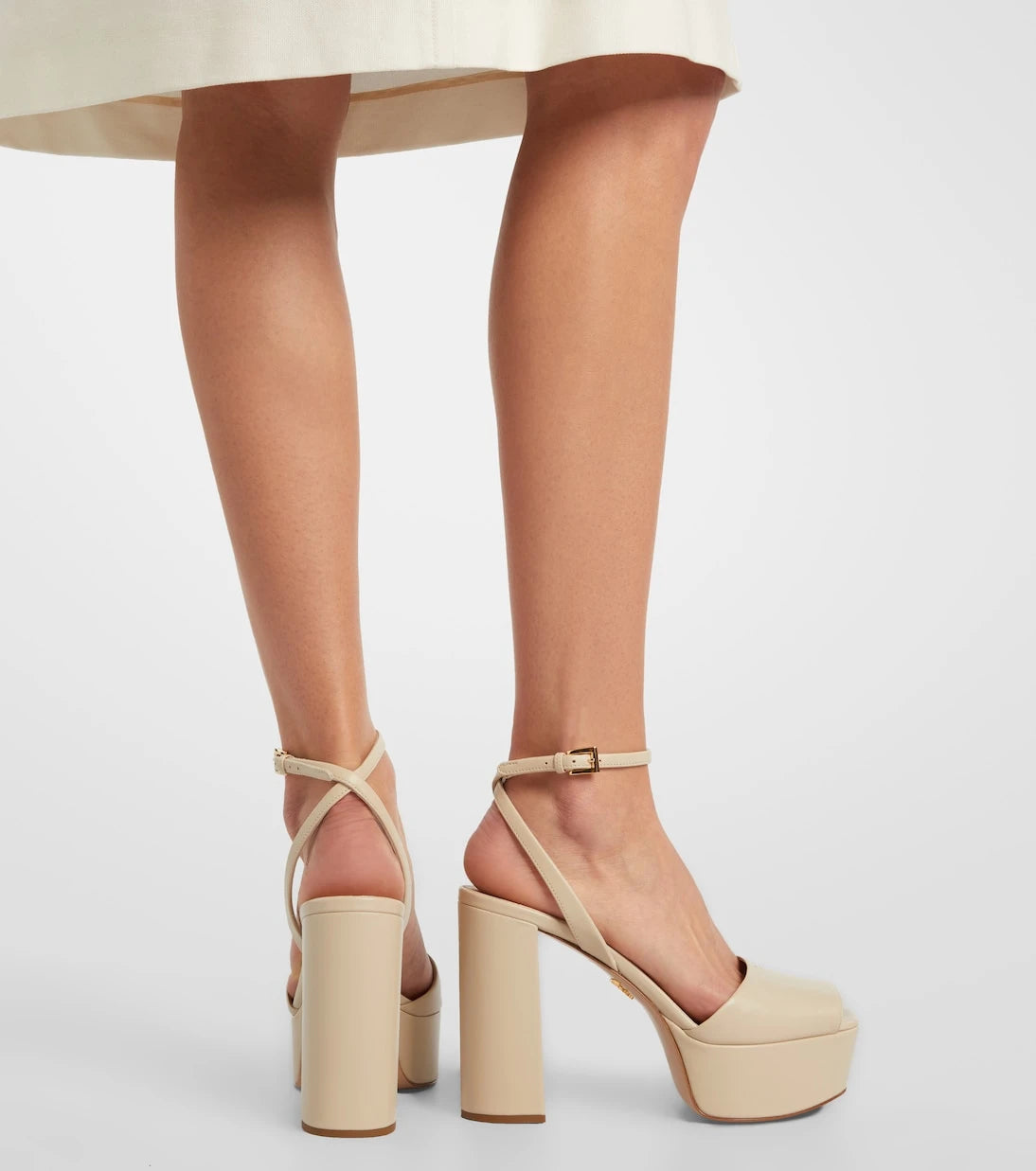 Prada - Leather platform sandals