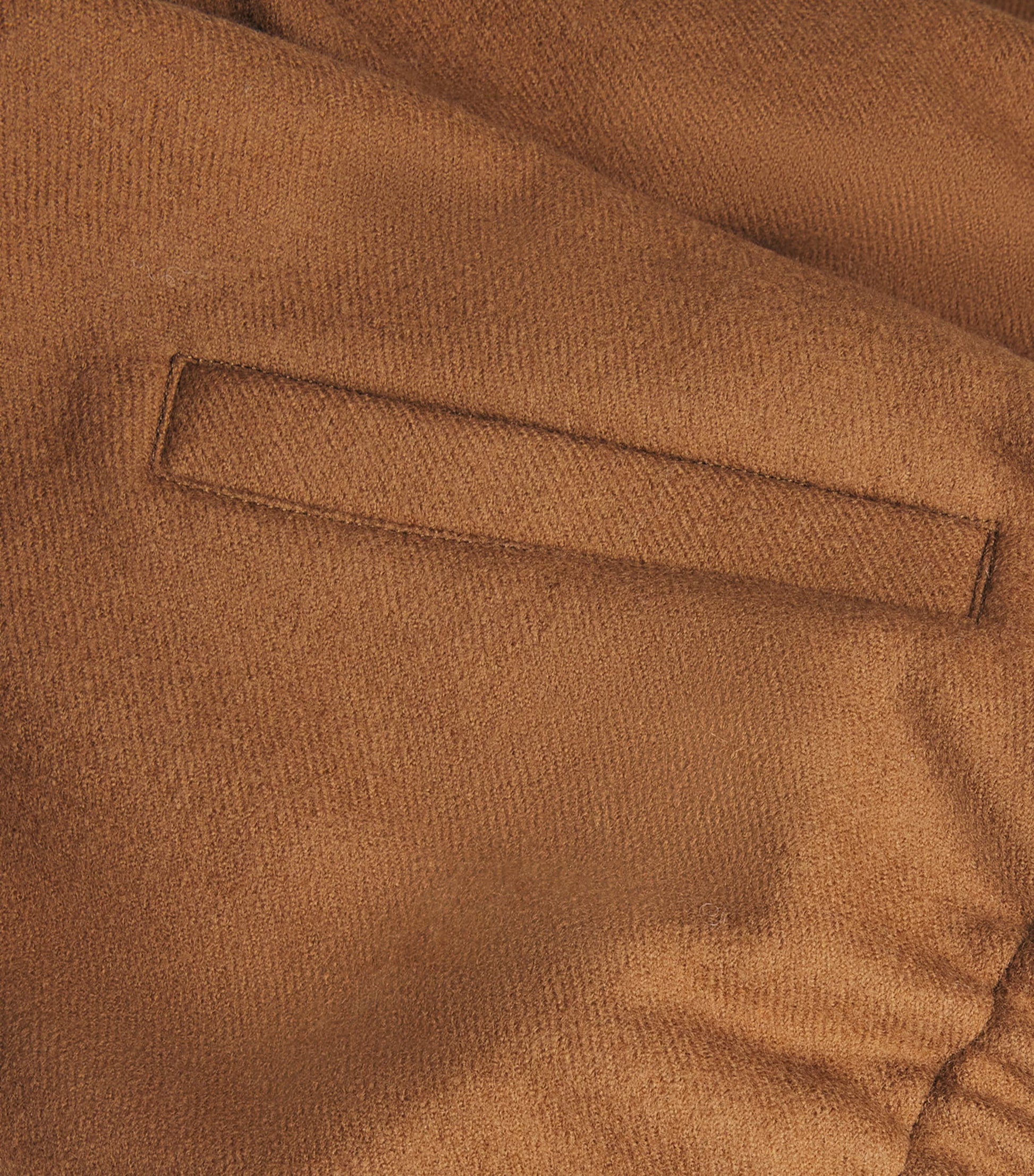 AMI Paris Brown Boiled Wool Bomber Jacket