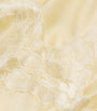 Bocan Yellow Satin Lace-Trim Caroline Nightdress