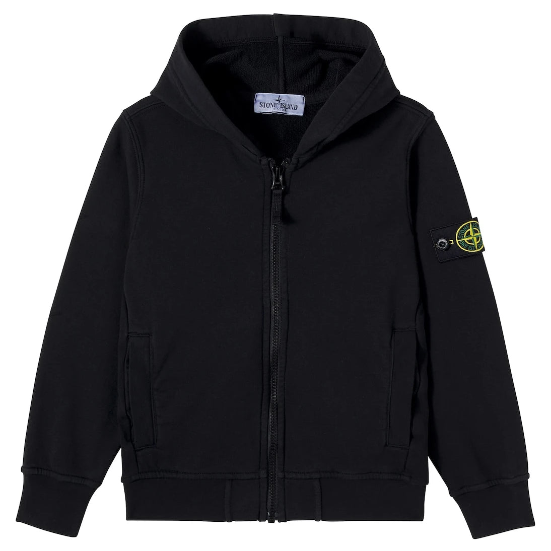 Stone Island Junior - Compass cotton jersey zip-up hoodie