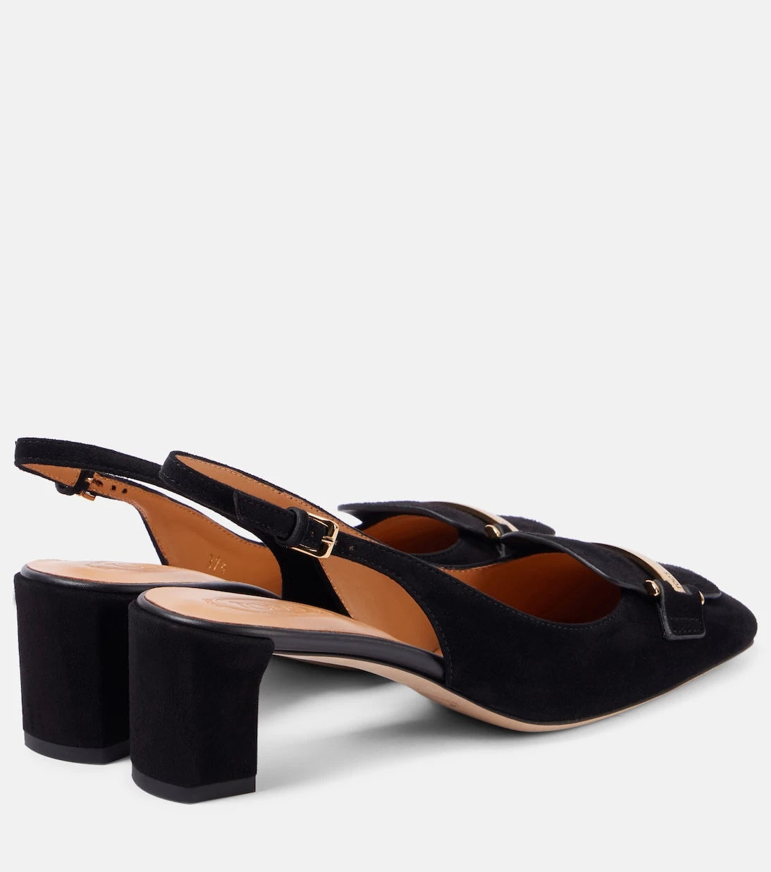 Tod's - 50 suede slingback pumps