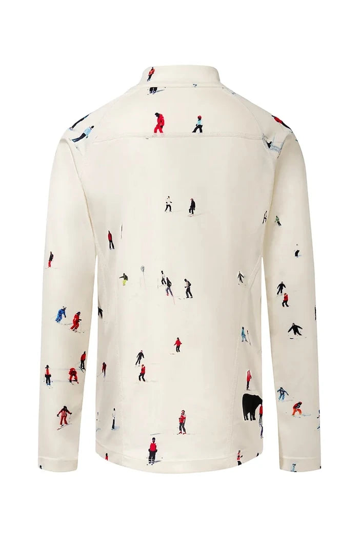 Çocuklar için fonksiyonel uzun kollu üst Perfect Moment thermal half zip
