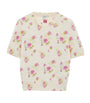 LOEWE White Cotton-Blend Floral Sweater