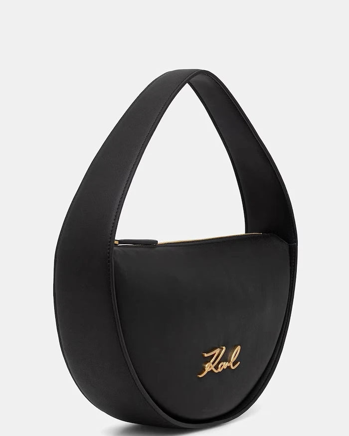 Karl Lagerfeld kadın deri croissant çanta K/SIGNATURE