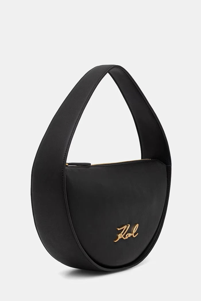 Karl Lagerfeld kadın deri croissant çanta K/SIGNATURE