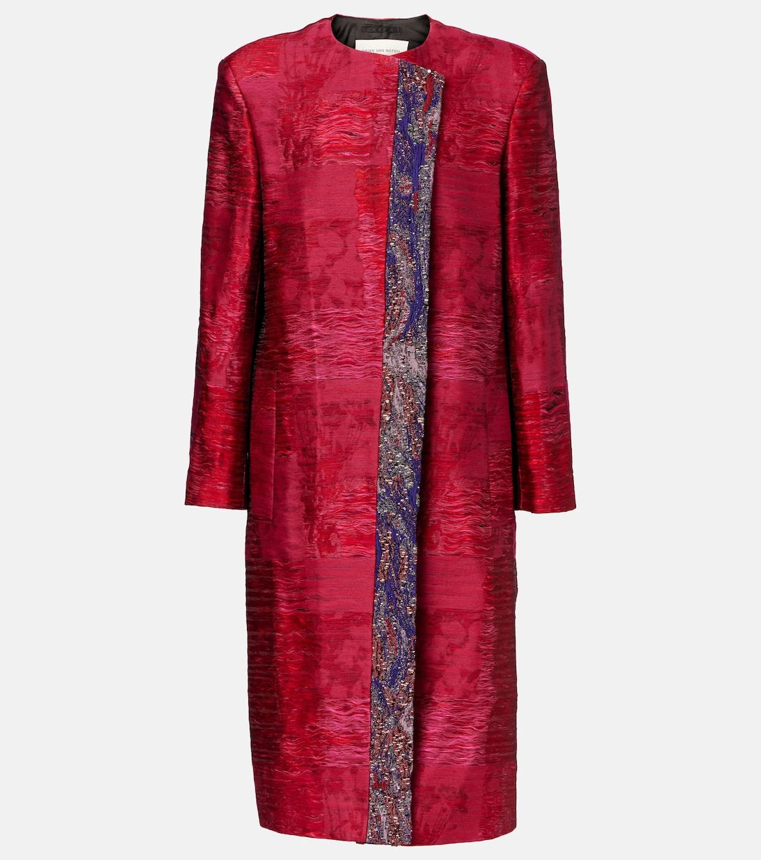 Dries Van Noten - معطف جاكار من مزيج القطن