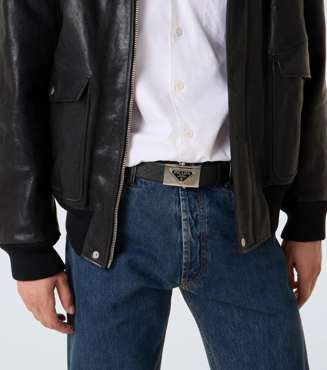 Prada - Saffiano leather belt