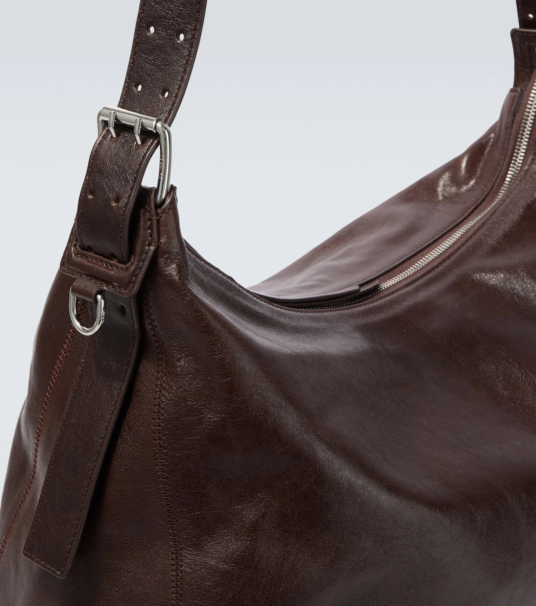 Lemaire - Belted leather shoulder bag