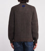 Barbour x Paul Smith Wool Stripe Zip-Up Cardigan RUSTIC