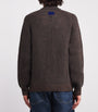 Barbour x Paul Smith Wool Stripe Zip-Up Cardigan RUSTIC