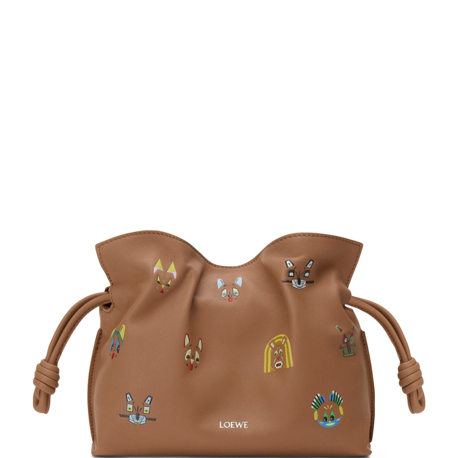 LOEWE x Louis Wain Mini Leather Flamenco Purse
