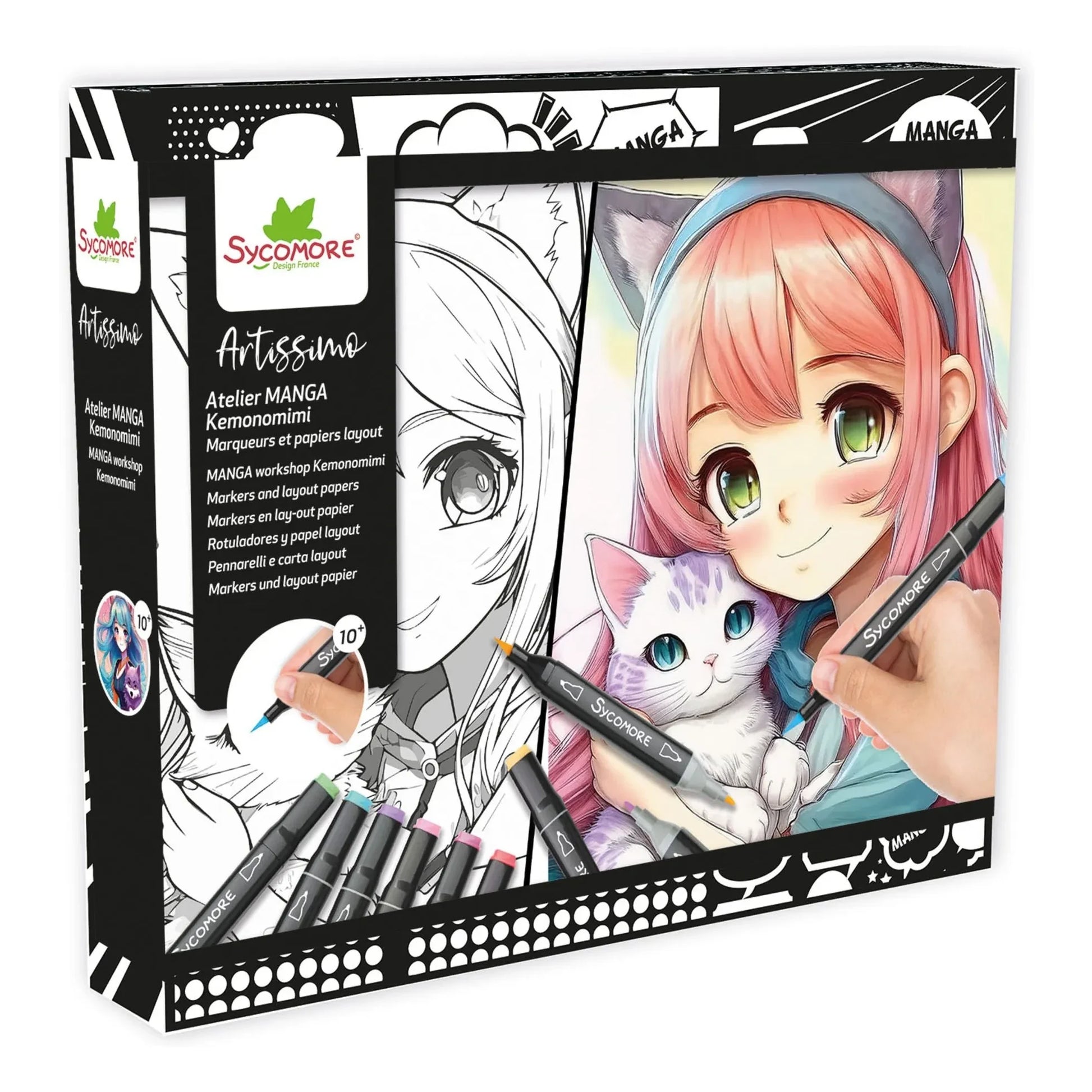 Sycomore - Manga - Kemonomimi layout and markers