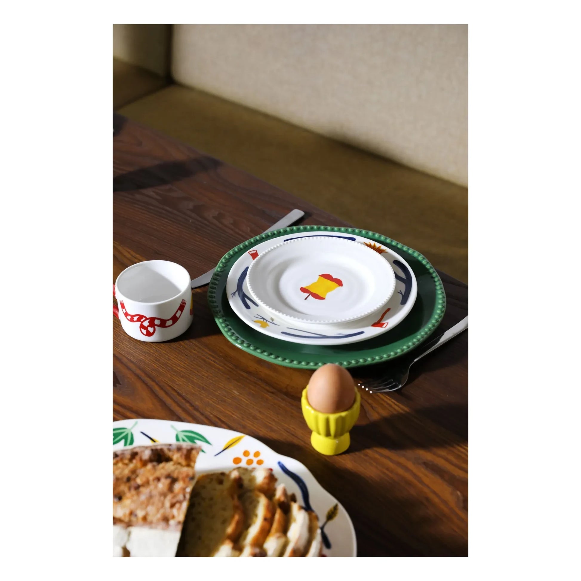 &Klevering - Haines plates - Set of 4 | Red
