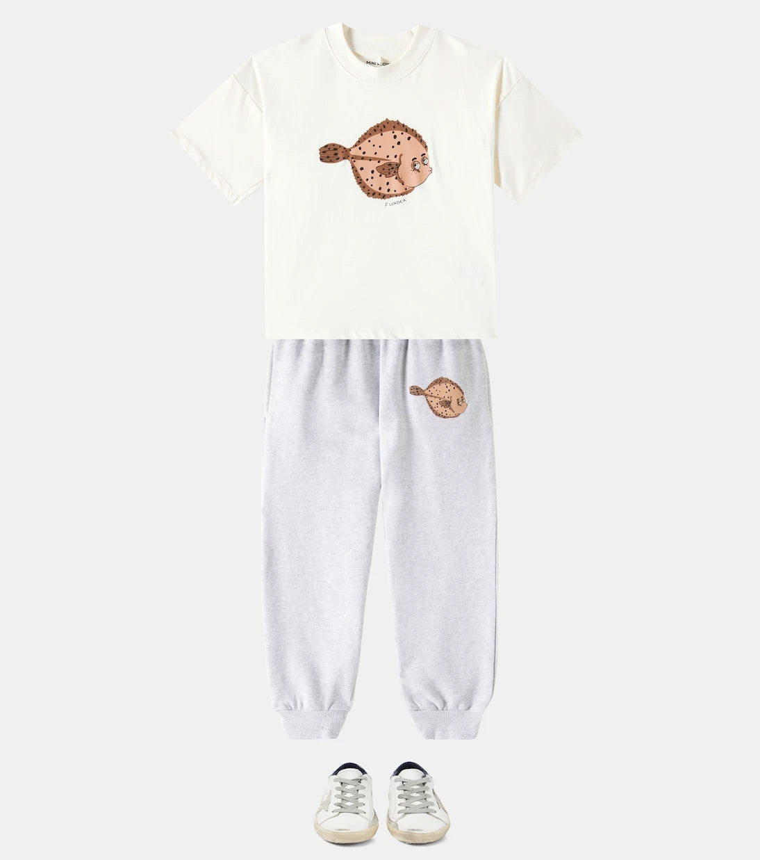 Mini Rodini - Flundra printed cotton T-shirt